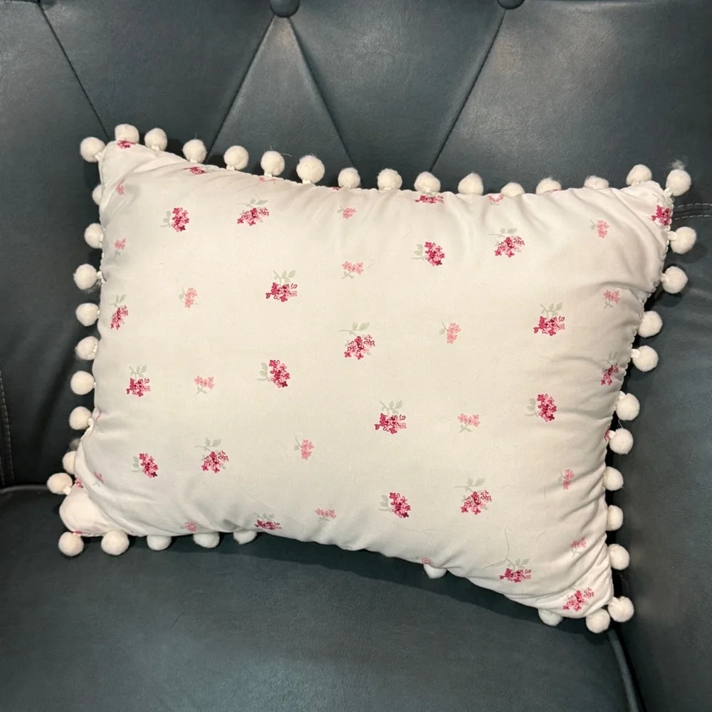 Simply Shabby Chic by Rachel Ashwell Pink Floral Decorative Pillow Cottagecore